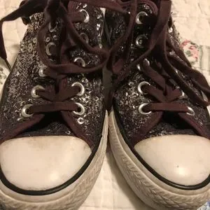 Ladies sequin converse hotsell
